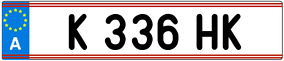 Trailer License Plate